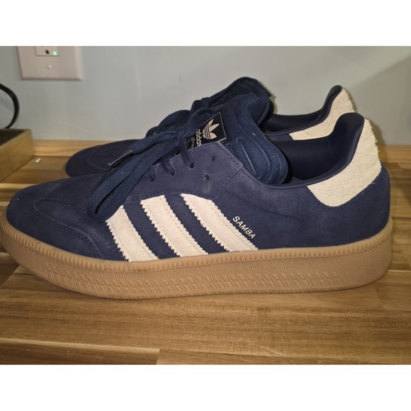 Adidas Samba XLG Mens 13 Night Indigo/Cream White/Gum - Picture 1 of 9
